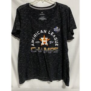 Houston Astros Women's 2XL T-Shirt AL Champs 2019 World Series Fanatics Tee